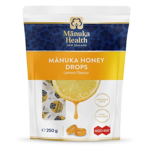 Manuka Health Honey Drops Lemon (MGO 400+) 58 Drops 250g