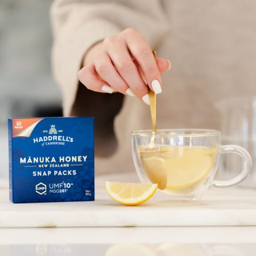 ⁦Haddrell's (UMF 10+) Manuka Honey Snap Packs 10 x 8g⁩ - الصورة ⁦5⁩